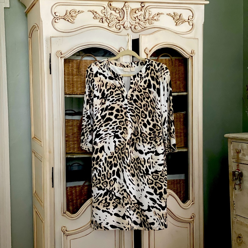 Chico's Black and White Sheath Dress